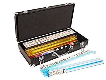 【中古】【輸入品・未使用】[アメリカンホールセール]American-Wholesaler Inc. AmericanWholesaler 166 Ivory Tiles Classic American Mahjong Set with Black Aluminum Ca