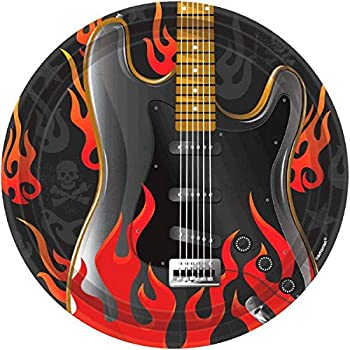 【中古】【輸入品・未使用】Amscan Rock On Heavy Metal Party Plates (8 Piece)%ｶﾝﾏ% Multi Colour%ｶﾝﾏ% 2cm x 27cm｜ムジカ＆フェリーチェ店