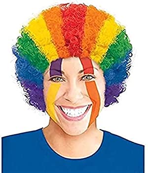 【中古】【輸入品・未使用】[Amscan]Amscan Curly Afro Wig Costume Party Headwear%ｶﾝﾏ% Multi Color%ｶﾝﾏ% 11 x 8 399727 [並行輸入品]