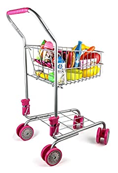 【中古】【輸入品・未使用】[プレシャストイズ]Precious toys Kids & Toddler Pretend Play Shopping Cart with Groceries 0130 [並行輸入品]