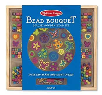 【中古】【輸入品・未使用】Wooden Deluxe Bead Accessory Creation Set + FREE Melissa & Doug Scratch Art Mini-Pad Bundle [41690]