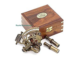 【中古】【輸入品・未使用】Solid Brass Sextant With Two Extra Sighting Telescope-Marine Gift-Astrolabe｜ムジカ＆フェリーチェ店 28,854円