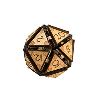 【中古】【輸入品・未使用】Crafts - 20面ダイス - アートキット - 粗木 1.5インチ x 1.5インチ (ダイス1個のみを含む)|ムジカ&フェリーチェ店