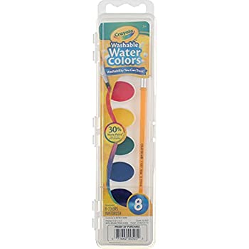 【中古】【輸入品・未使用】Crayola Washable Watercolour Paints%ｶﾝﾏ% 8 Primary Colours (Pack of 4)