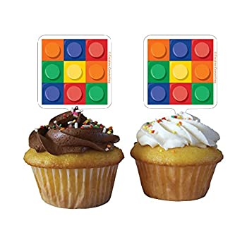 【中古】【インポート品・未当てはめる】Building Block Party Cupcake Toppers ビルディングブロックパーティーカップケーキトッパーは♪ハロウィン♪クリスマス♪
