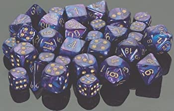 【中古】【輸入品・未使用】Dice Block with 36 d6 Lustrous Purple w/gold by Chessex [並行輸入品]