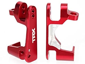 【中古】【輸入品・未使用】Traxxas 6832R Caster Blocks Aluminum Left and Right%ｶﾝﾏ% Red-Anodized%ｶﾝﾏ% Slash 4x4 [並行輸入品]｜ムジカ＆フェリーチェ店