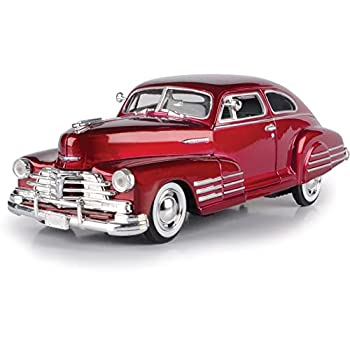 【中古】【輸入品・未使用】MotorMax 73266?1948?Chevy Aerosedan Fleetlineメタリックダークレッド1?/ 24?DiecastモデルCar