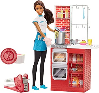 【中古】【輸入品・未使用】Barbie Spaghetti Chef Doll and Playset%ｶﾝﾏ% African American