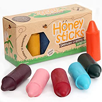 【中古】【輸入品・未使用】Honeysticks 100%純粋な蜜蝋クレヨン天然、非毒性、幼児、子供および子供のために安全、1年間プラス12パック|ムジカ&フェリーチェ店