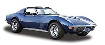【中古】【輸入品・未使用】Maisto 1/24 ミニカー シボレー コルベット スティングレー CHEVROLET - CORVETTE STINGRAY 1970 (ブルー) [並行輸入品]