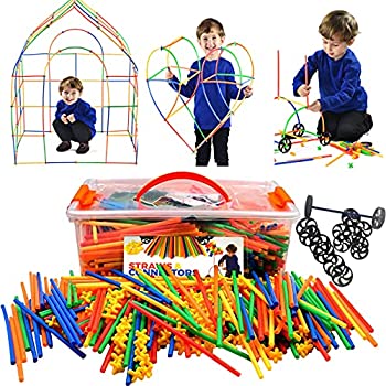 【中古】【輸入品・未使用】特大 800ピース ストロービルダー 建物建設おもちゃ - Playlearnによるスペシャルコネクター付きジャイアントパック