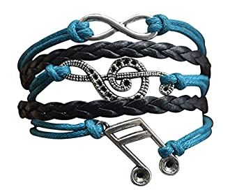 【中古】【輸入品・未使用】Music Bracelet - Music Jewellery - Music Gift - Treble Clef Jewellery - Music Note- Music Lover Jewellery Gift|ムジカ&フェリーチェ店