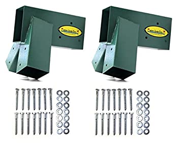 【中古】【輸入品・未使用】Eastern Jungle Gym Easy 1-2-3 90° Aフレームスイングセットブラケット 高耐久 2 Brackets Bundle Bracket Kit