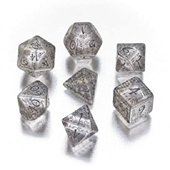 【中古】【輸入品・未使用】Elvish Dice 7 Board Game%ｶﾝﾏ% Transparent/Black [並行輸入品]｜ムジカ＆フェリーチェ店