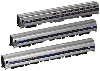【中古】【輸入品・未使用】Kato USA Model Train Products Amfleet and Viewliner Intercity Express Phase VI Bookcase Set%ｶﾝﾏ% 3-Unit Set [並行輸入品]｜ムジカ＆フェリーチェ店