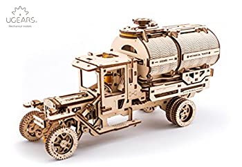 【中古】【輸入品・未使用】UGears トラックとタンカー付き機械木製モデルキット 3Dパズルアセンブリ