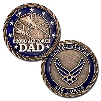 【中古】【輸入品・未使用】Proud Air Force Dad Challenge Coin
