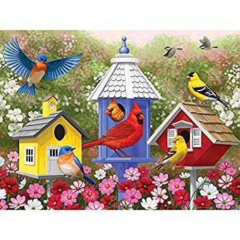 【中古】【輸入品・未使用】Bits and Pieces???300大きいピースジグソーパズルfor Adults???プライマリ色???300?pc鳥と花Jigsaw by Artist Crista Forest｜ムジカ＆フェリーチェ店