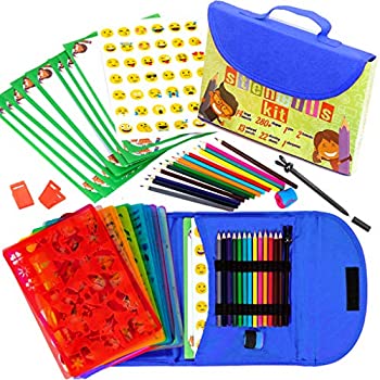 【中古】【輸入品・未使用】Drawing Stencils Kit for Kids Large 54-Piece Fun Activity Art Craft Set Ages 3 to Teen Hook and loop Case Perfect Educational Toy Exclu｜ムジカ＆フェリーチェ店