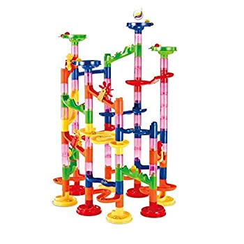 【中古】【輸入品・未使用】Marble Run Race Coaster Set%ｶﾝﾏ% Elongdi Marble Run Railway Toys [ 105 Pieces ] Construction Toys Building Blocks Set Marble Run Race C｜ムジカ＆フェリーチェ店