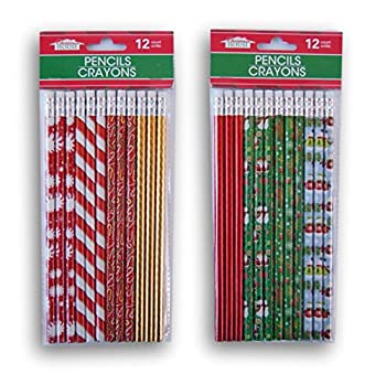 【中古】【輸入品・未使用】クリスマス冬テーマ鉛筆セット???24?Count