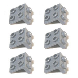 【中古】【インポート品・未当て嵌める】LEGO立ちはだかる・完全無欠一部分＜鉤括弧＞1 x 2 / 2 x 2 (6個%ｶﾝﾏ% Light Bluish Gray) [並行輸入品]