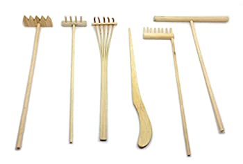 【中古】【輸入品・未使用】Mini Zen Garden Tool Rake Set%カンマ% 6 Pieces%カンマ% Rakes%カンマ% Drawing Stylus%カンマ% Sand Smoothing Push Rake|ムジカ&フェリーチェ店
