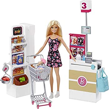 【中古】【輸入品・未使用】Mattel Barbie FRP01 Supermarket and Puppet%ｶﾝﾏ% Multi-Colour