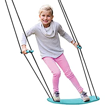 【中古】【輸入品・未使用】(Blue) - Swurfer Kick - Stand Up Outdoor Surfing Tree Swing For Kids Up To 70kg