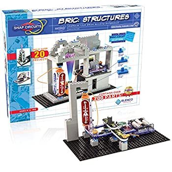 【中古】【輸入品・未使用】Snap Circuits BRIC: 構造 | レンガ&電子機器探索キット | 20以上のステム&レンガプロジェクト | フルカラープロジェクトマニュアル | 20パーツ|ムジカ&フェリーチェ店