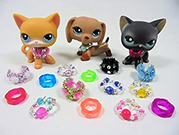【中古】【輸入品・未使用】happyblockbuilder LPS LittlestペットショップAccessories Clothes 3?pcランダム首輪ギフトバッグペットNot Included|ムジカ&フェリーチェ店