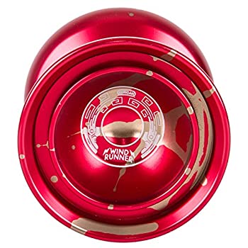 【中古】【輸入品・未使用】Duncan Toys Windrunner Yo-Yo [赤とゴールドのスプラッシュ] - UnResponsive Pro Level アルミニウム Yo-Yo ダブルリム 凹型ベアリング SGステ
