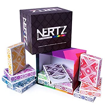 【中古】【輸入品・未使用】Nertz: The Fast Frenzied Fun Card Game - 12 Decks of Playing Cards in 12 Vibrant Colours%カンマ% Bulk Set of Poker Wide-Size/Regular Index|ムジカ&フェリーチェ店