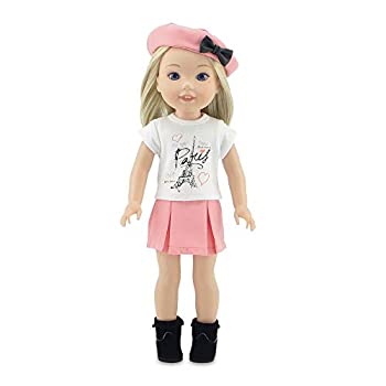 【中古】【輸入品・未使用】Emily Rose 14インチ人形用衣装 | パリの14インチ人形用スカート5点 ブーツ含む!| Gitft Boxed!| 14.5インチWellie Wishersと14インチグリッター