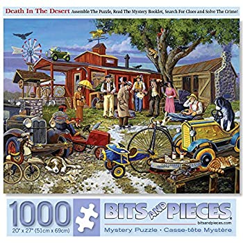 【中古】【輸入品・未使用】Bits and Pieces - 1000 Piece Jigsaw Puzzle for Adults 50cm X 70cm - Death in The Desert Mystery Puzzle - 1000 pc Solve The Mystery Jigs|ムジカ&フェリーチェ店