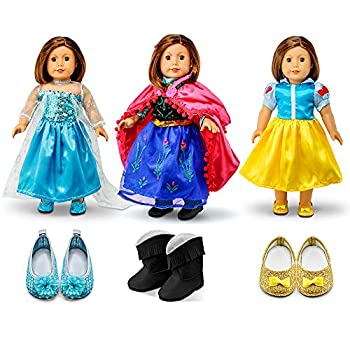 【中古】【輸入品・未使用】OCT17 American Girl 18インチプリンセスドレス 18インチ人形服 アクセサリー コスチューム衣装 3セット