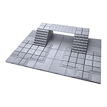 【中古】【輸入品・未使用】EnderToys Locking Dungeon Tiles - Bridge Over Lava%ｶﾝﾏ% 1/72 (28mmスケール) 3Dプリント ミニチュア 地形風景 プラモデルキット RPG用