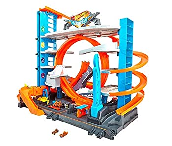 【中古】【輸入品・未使用】Hot Wheels Ultimate City Garage Tower Shark Loop Racetrack [並行輸入品]