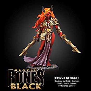 【中古】【輸入品・未使用】Reaper Miniatures Ziba 女性 Efreeti #44003 骨 ブラック プラスチック 未塗装 ミニ