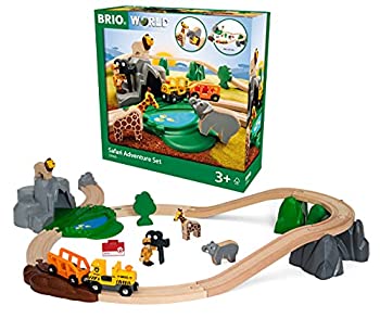 【中古】【輸入品・未使用】BRIO ( ブリオ ) WORLD サファリアドベンチャーセット [全26ピース] 対象年齢 3歳~ ( 電車 おもちゃ 木製 レール ) 33960