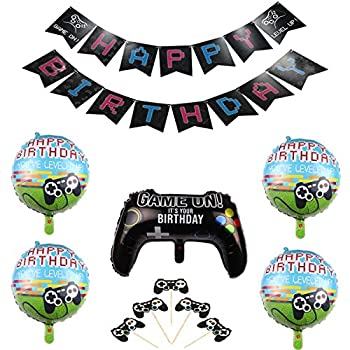 【中古】【輸入品・未使用】ゲーム　誕生日　飾り付け　ゲームパーティー　子供　男の子　可愛い　面白い　カッコイイ　ブラック　バルーン　風船　ゲームコントローラ　hap｜ムジカ＆フェリーチェ店 9,360円