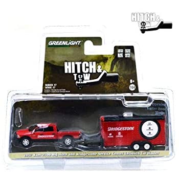 【中古】【輸入品・未使用】GREENLIGHT 1:64SCALE HITCH & TOW SERIES 17%ﾀﾞﾌﾞﾙｸｫｰﾃ%2017 RAM 2500 BIG HORN & ENCLOSED CAR HAULER%ﾀﾞﾌﾞﾙｸｫｰﾃ% グリーンライト 1:64スケー
