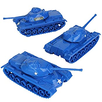 【中古】【輸入品・未使用】TimMee おもちゃの戦車 プラスチック陸軍男性用: ブルー WW2 3個 - アメリカ製|ムジカ&フェリーチェ店
