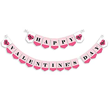 【中古】【輸入品・未使用】Big Dot of Happiness Be My Galentine - Galentine's and Valentine's Day Party Bunting バナー - パーティーデコレーション - Happy Galentin