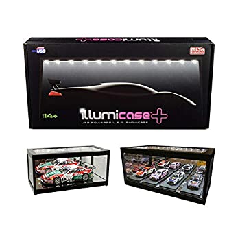 【中古】【輸入品・未使用】Collectible Display Show Case Illumicase+ with LED Lights and Mirror Base and Back for 1/64 1/43 1/32 1/24 1/18 Scale Models by Illumib