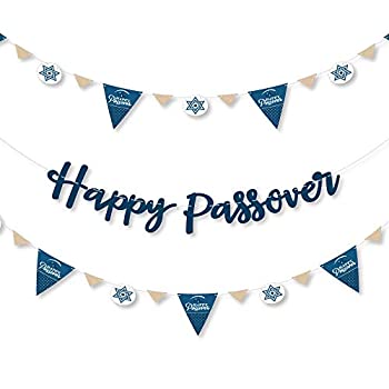 【中古】【輸入品・未使用】Big Dot of Happiness Happy Passover - Pesach ユダヤ風ホリデーパーティーレターバナーデコレーション - 36バナーカットアウトとHappy Passove