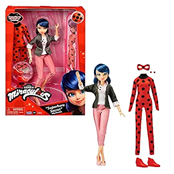 【中古】【輸入品・未使用】Miraculous ミラキュラス レディバグ&シャノワール スーパーヒーロー シークレット ファッション ドール きせかえ レディバグ マリネット 並行輸画像