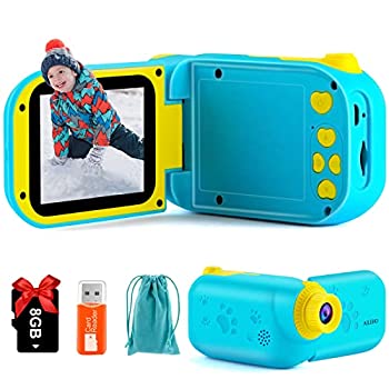 【中古】【輸入品・未使用】AILEHO Kids Camera Kids Birthday Children 8M 1080P with 8GB Card Rechargeable IPS 2.4%ダブルクォーテ% Blue|ムジカ&フェリーチェ店