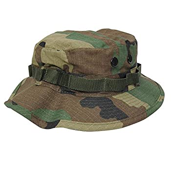 【中古】【輸入品・未使用】Rothco ブーニーハット 迷彩 コットン100% リップストップ ウッドランドカモ XLサイズ [並行輸入品]｜ムジカ＆フェリーチェ店